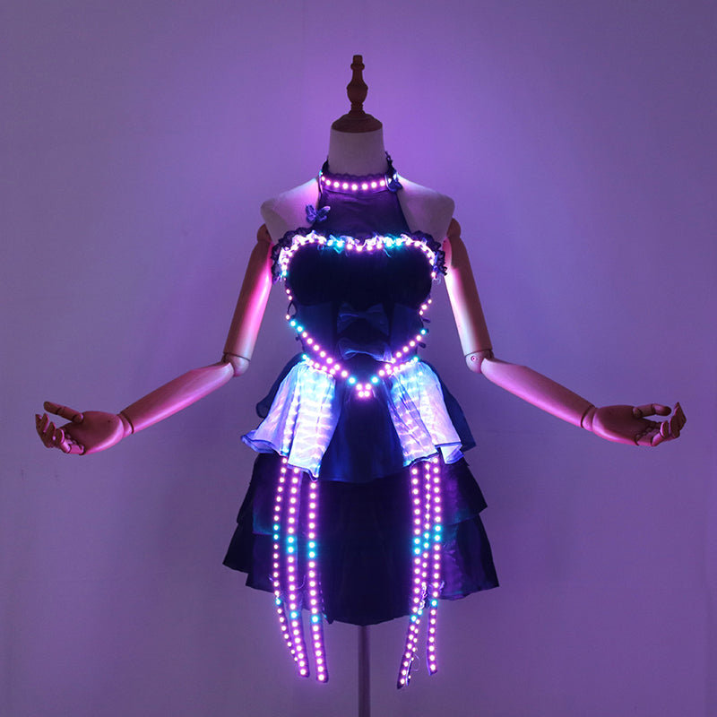 Colorful LED Light-Up Skirt – Rechargeable Glowing Tutu for Parties and Performances