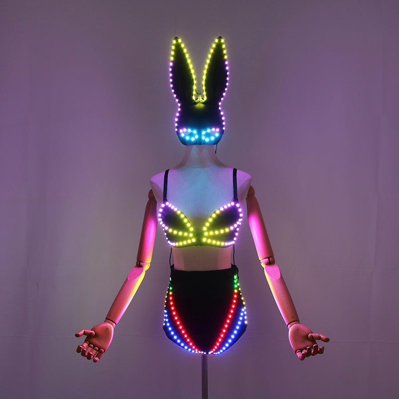 Pixel LED Lights, Bras, Lingerie, Sexy Women's Luminous Clothing