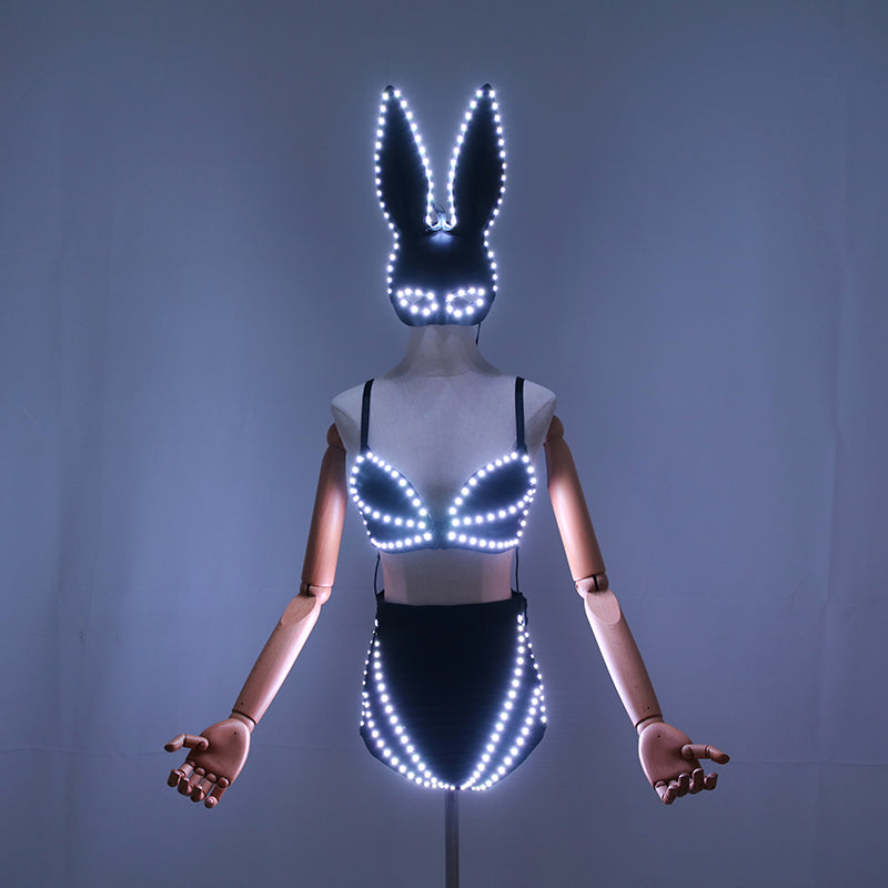 Pixel LED Lights, Bras, Lingerie, Sexy Women's Luminous Clothing