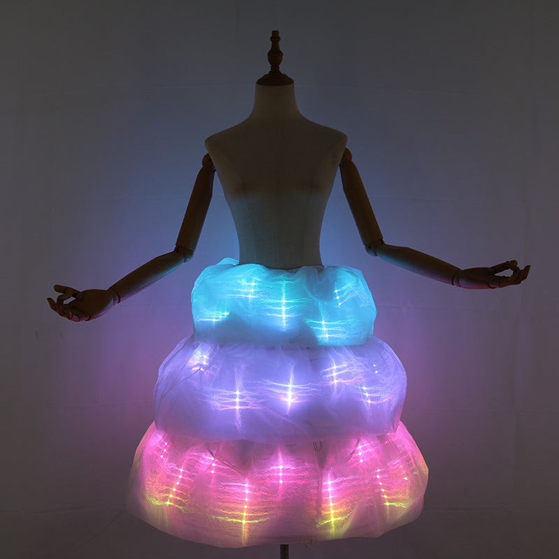 LED Luminous Skirt Ballet Dance Light Up Skirt
