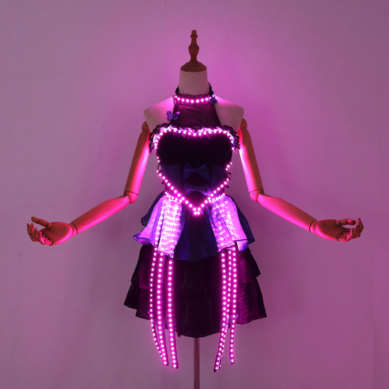 Colorful LED Light-Up Skirt – Rechargeable Glowing Tutu for Parties and Performances