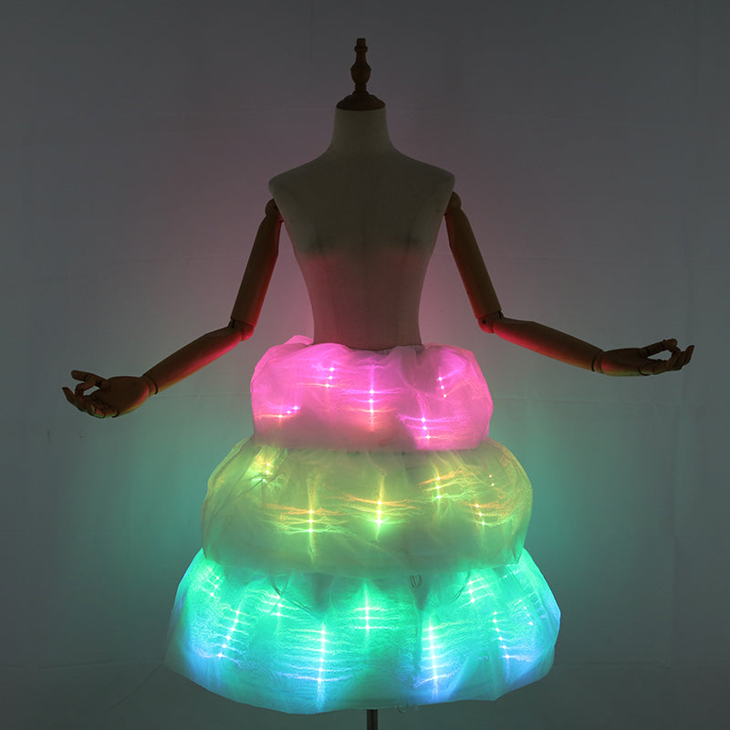 LED Luminous Skirt Ballet Dance Light Up Skirt