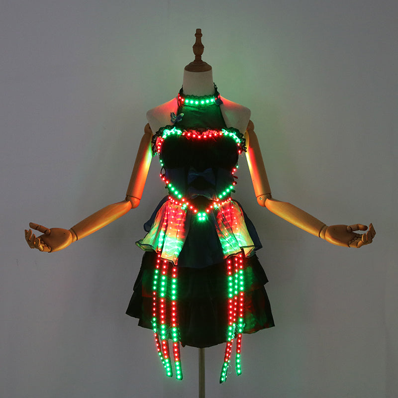 Colorful LED Light-Up Skirt – Rechargeable Glowing Tutu for Parties and Performances
