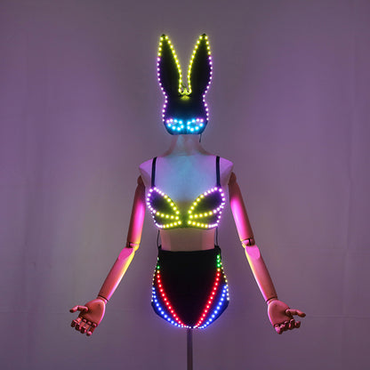 Pixel LED Lights, Bras, Lingerie, Sexy Women's Luminous Clothing
