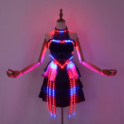 Colorful LED Light-Up Skirt – Rechargeable Glowing Tutu for Parties and Performances