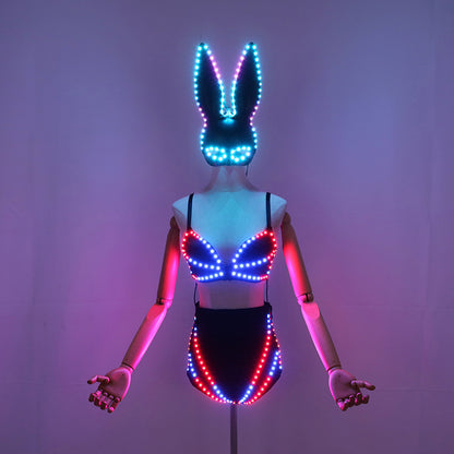 Pixel LED Lights, Bras, Lingerie, Sexy Women's Luminous Clothing