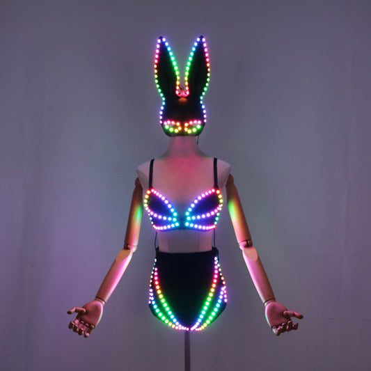 Pixel LED Lights, Bras, Lingerie, Sexy Women's Luminous Clothing