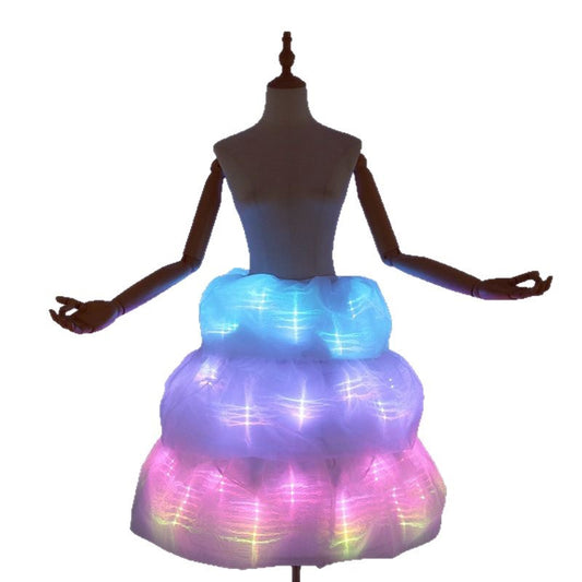 LED Luminous Skirt Ballet Dance Light Up Skirt