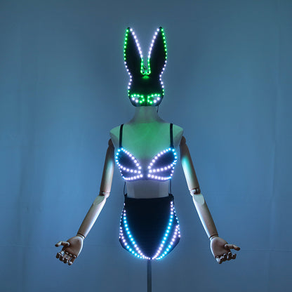 Pixel LED Lights, Bras, Lingerie, Sexy Women's Luminous Clothing