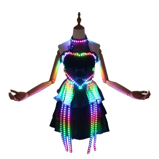 Colorful LED Light-Up Skirt – Rechargeable Glowing Tutu for Parties and Performances