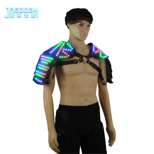 LED Luminous Armor Shawl, Bar Nightclub Fluorescent Vest, COSPLAY Makeup Clothing, Party Atmosphere Props