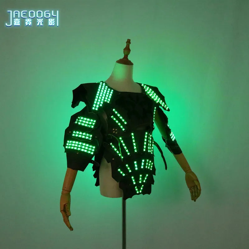 Full-Colour LED Light-Emitting Armour Shoulders COSPLAY Fluorescent Props Suitable For Nightclub Performance Costumes