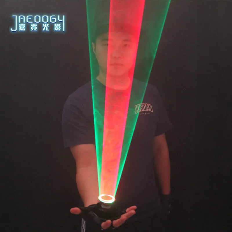 Rotating Red Green Laser Gloves, LED Glove for Party Decoration, Luminous Clothes, Ideal for DJ, Dance or Club, New