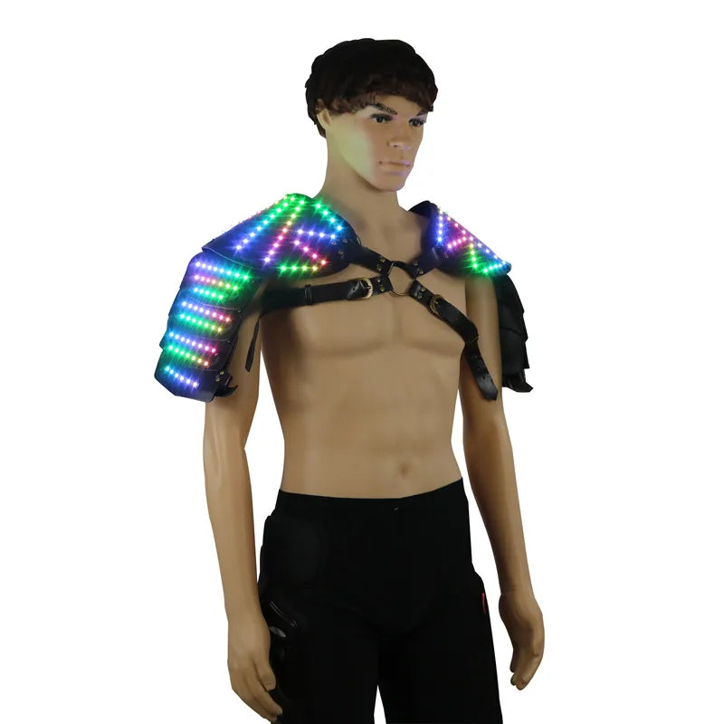 LED Luminous Armor Shawl, Bar Nightclub Fluorescent Vest, COSPLAY Makeup Clothing, Party Atmosphere Props