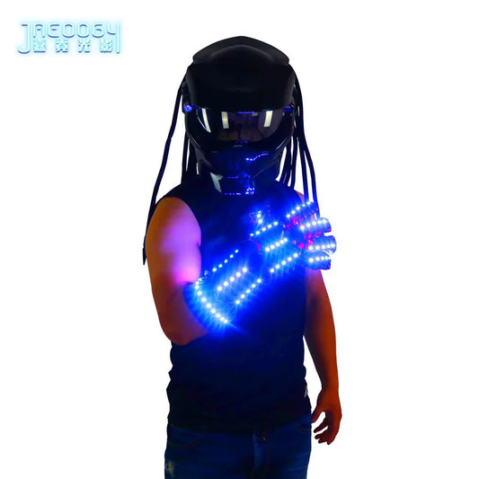 LED Color Arm Stage Laser Gloves, Applicable to Costume Accessories, COSPLAY Robot, Glowing Prop, Bar Night Show, New