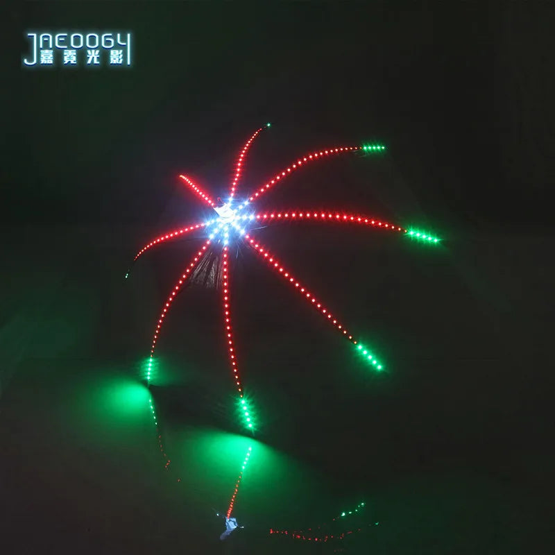 LED Luminous Umbrella, Party Performance Props, Multiple Modes, Full Color, Suitable for Music and Dancing