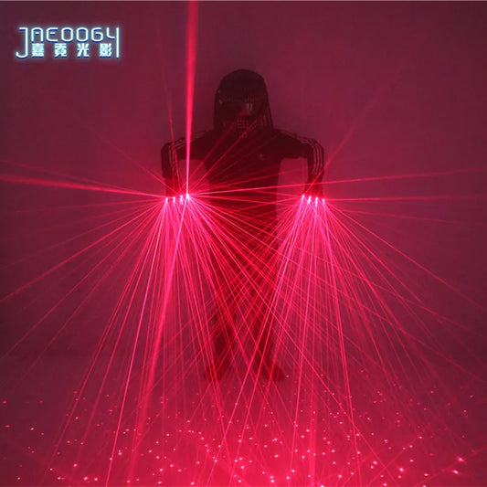 Red Laser Gloves for Bars Nightclubs, Stage Performances, Fluorescent Props, Music Festival, LED Luminous Glasses