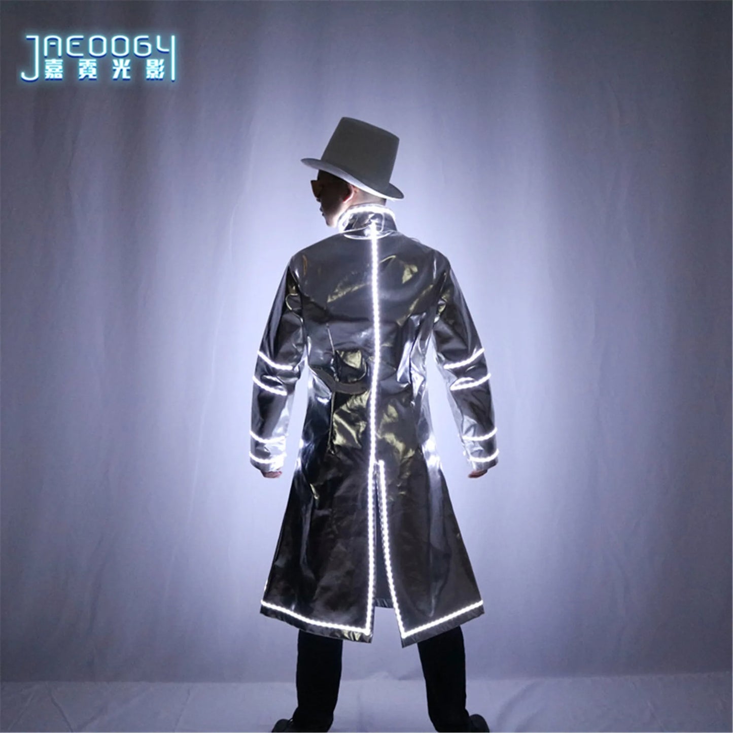 Men's LED Luminous Clothing, Stage Performance, Night Show, DJ Party Jacket, Atmosphere Props