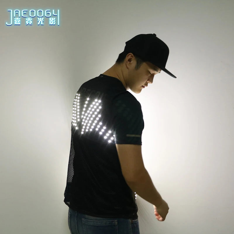 LED Luminous Vest, Night Performance, Lighting Costume, Suitable for Party, DJ Stage, Singing and Dancing Props