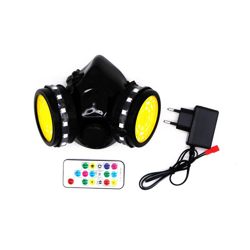 LED Multi-Color Strobe Mask, Suitable for Night DJ, Party Lighting, Costume Props, Halloween, Christmas Show, New