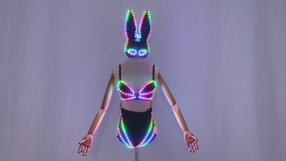 Pixel LED Lights, Bras, Lingerie, Sexy Women's Luminous Clothing